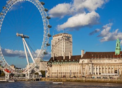 London Eye y orilla del Támesis