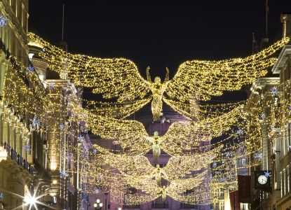 Visita nocturna a las luces navideñas de Londres