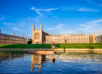 Punting río Cam Cambridge, actividades tour Oxford y Cambridge