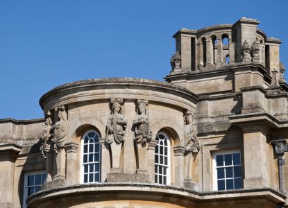 Detalle arquitectónico barroco de Blenheim Palace