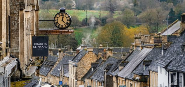 Arquitectura medieval en el centro de Burford