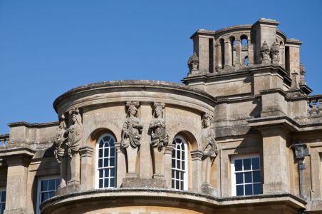 Detalle arquitectónico barroco de Blenheim Palace