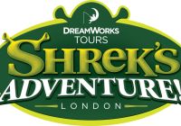 Logotipo oficial de la atracción Shrek’s Adventure London