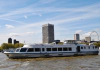 Crucero por el Támesis con el London Eye al fondo