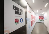 Uno de los pasillos dedicados a England Rugby incluidos en el recorrido.