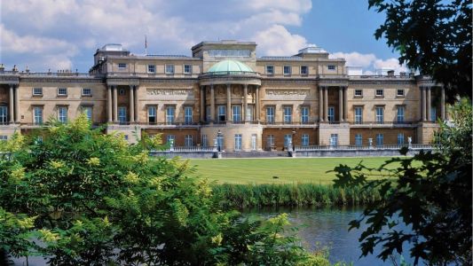 El jardin del Palacio de Buckingham.