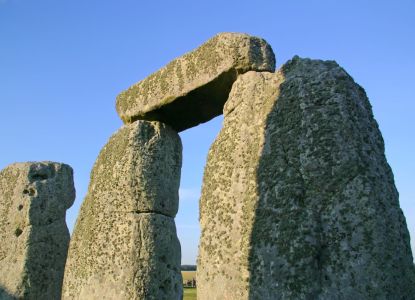 Detalle piedras de Stonehenge, sitio UNESCO